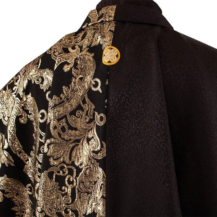 男性用袴 黒地 アンティーク柄 グラデーション袴 /5X54