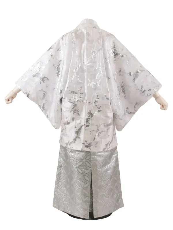 男性用袴 白地 七宝柄袴 /5X55