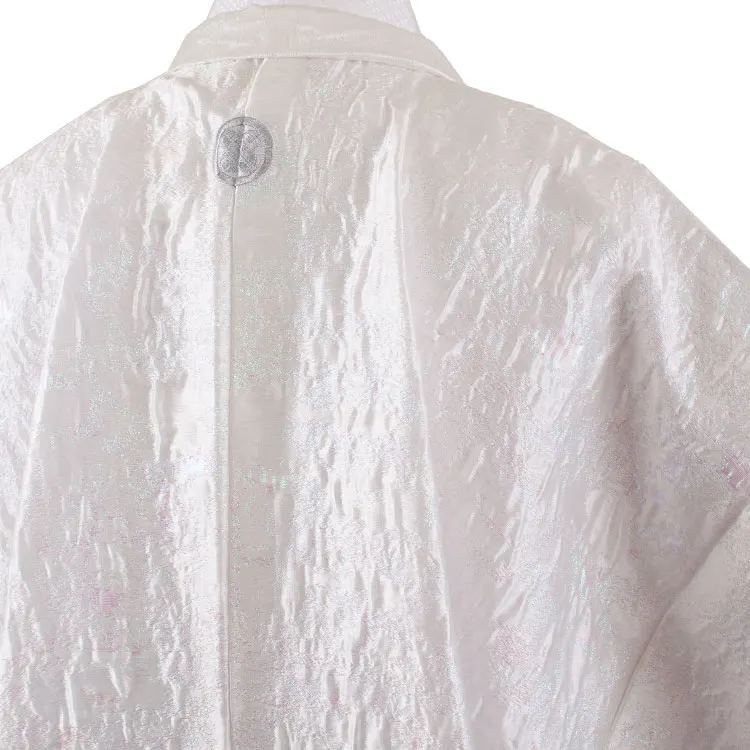 男性用袴 白地 ラメ 七宝柄袴 /6H22