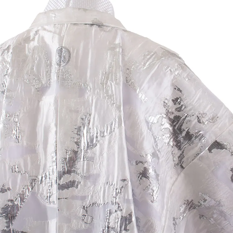 男性用袴 白地 七宝柄袴 /6X55