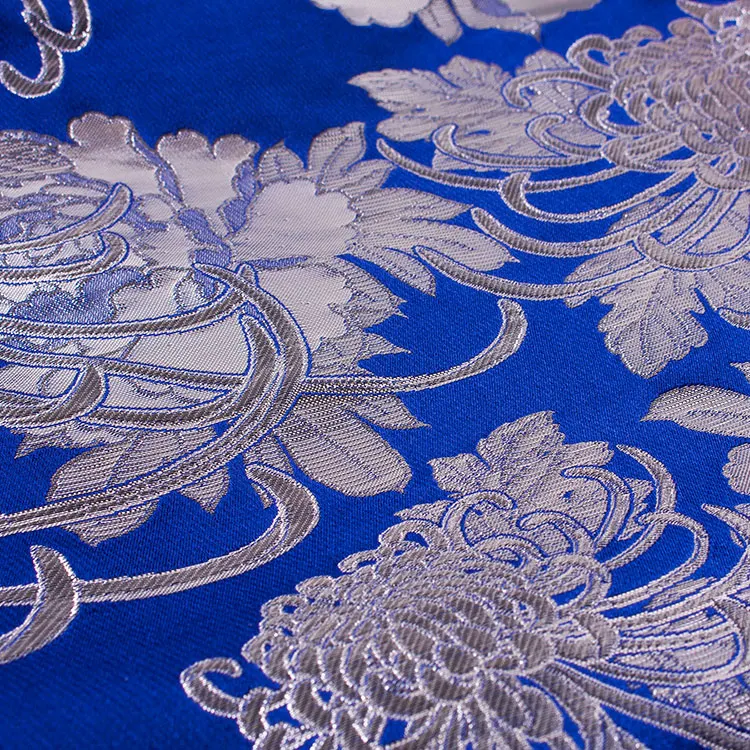 男性用袴 打掛紋付 青地 豪華絢爛 菊 牡丹 /6Z32