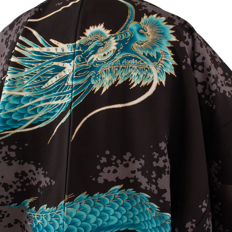 男性用袴 黒地 青龍 /7C19