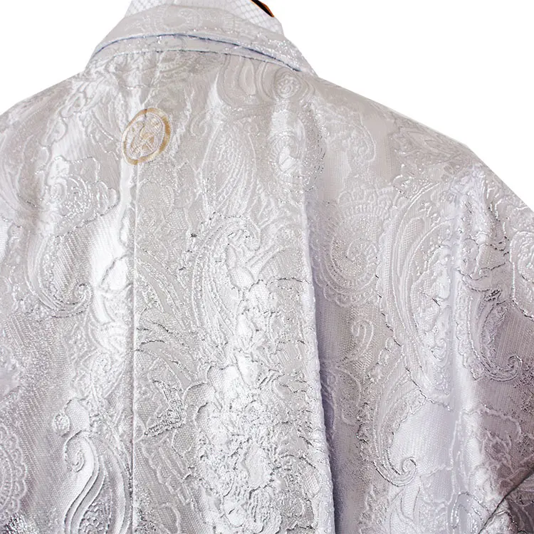 男性用袴 シルバー アンティーク柄 グラデーション袴 /7C24