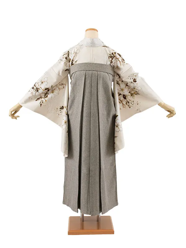 卒業袴レンタル二尺袖 クリームベージュ 2094