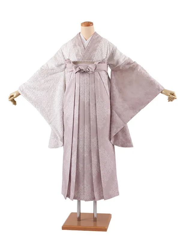 卒業袴レンタル二尺袖 ラフィネココ レース 花 2185