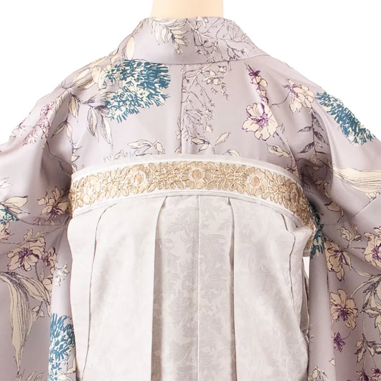 卒業袴レンタル二尺袖 ラフィネココ モカベージュ 2186