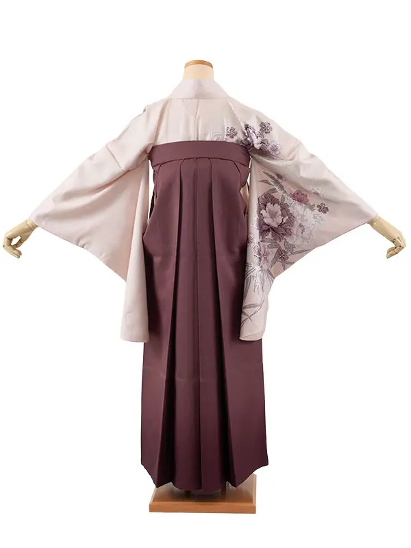 卒業袴レンタル 先生 淡ピンク 牡丹 2250