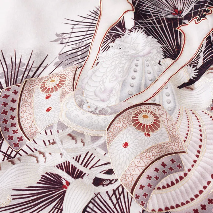 お宮参り男の子 産着レンタル 華徒然 ベージュ 兜 城松 2662