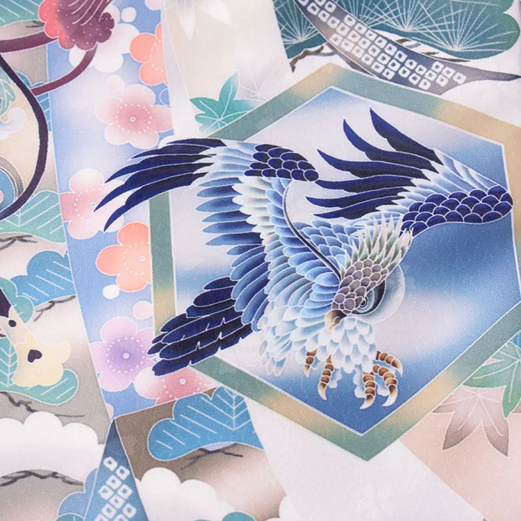 お宮参り男の子 産着レンタル オフホワイト 兜 束ね熨斗 馬 2667