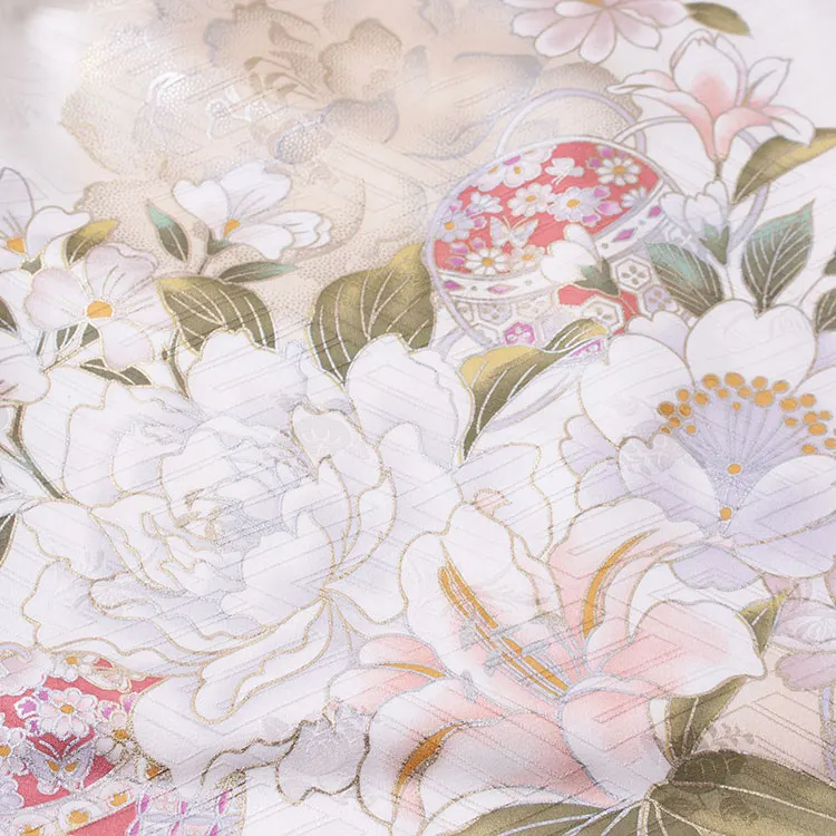 【正絹】お宮参り女の子 産着レンタル 白 経済産業大臣指定伝統的工芸品 1572