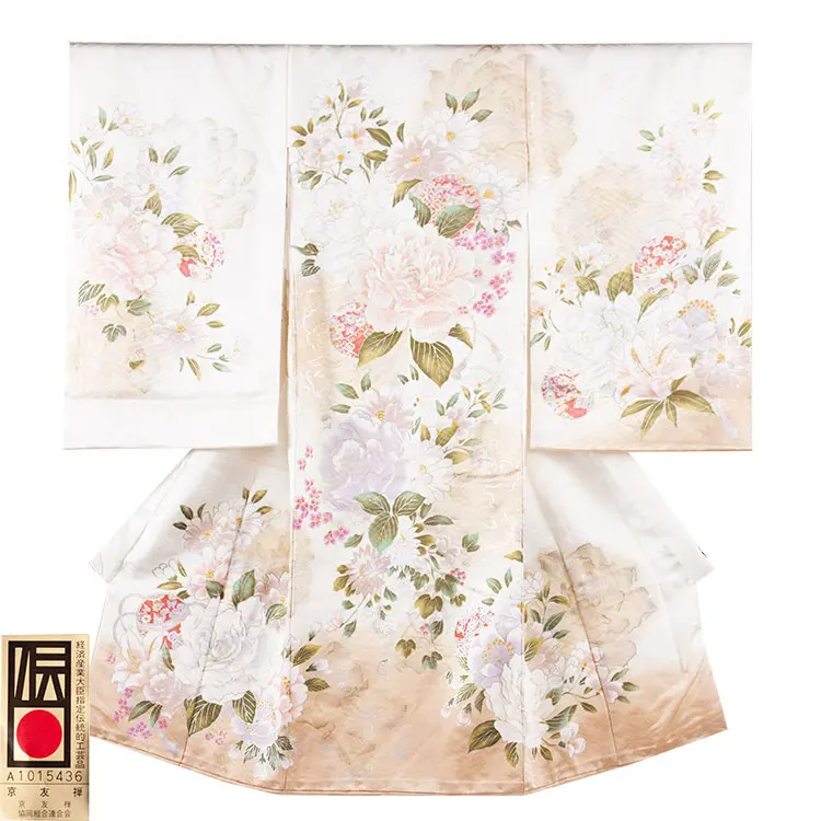 【正絹】お宮参り女の子 産着レンタル 白 経済産業大臣指定伝統的工芸品 1572