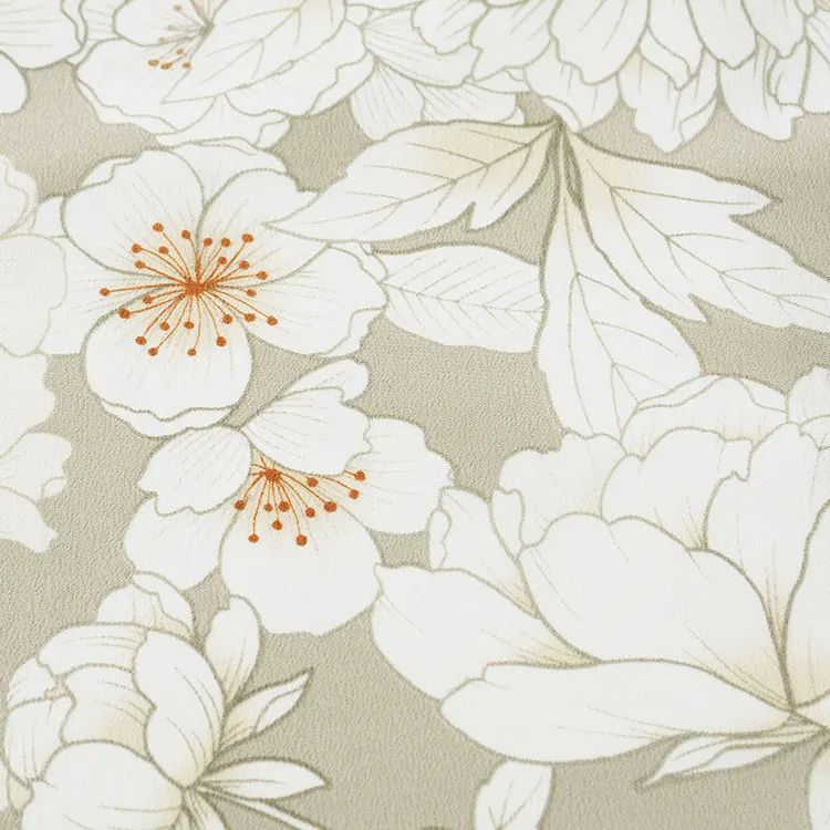 お宮参り女の子 産着レンタル グレージュ 牡丹 1615