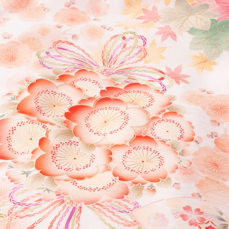 お宮参り女の子 産着レンタル 華徒然 オフホワイト 百華 1620