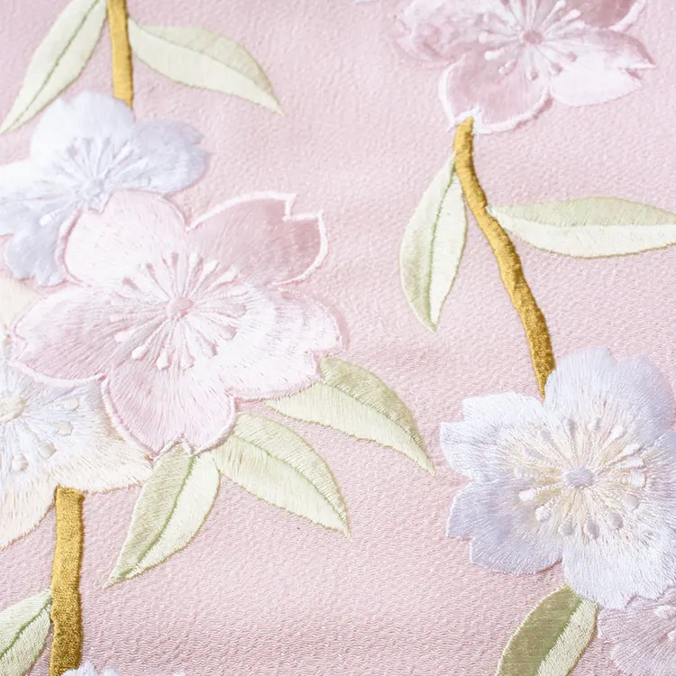 お宮参り女の子 産着レンタル ピンク しだれ桜 1634