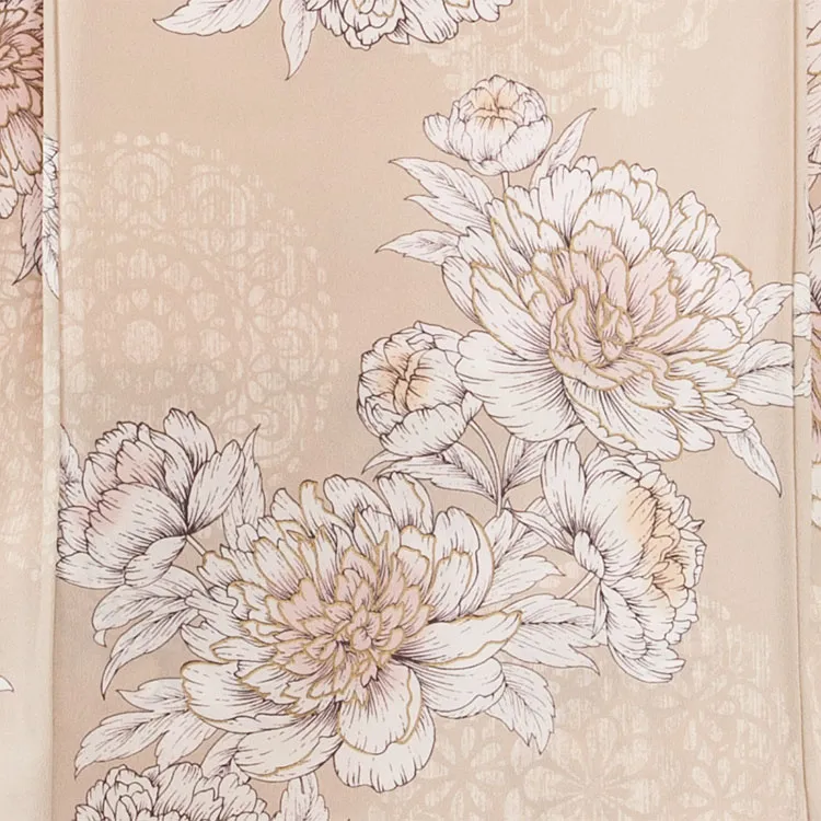 【夏用 単衣】お宮参り女の子 産着レンタル ベージュ 2-44