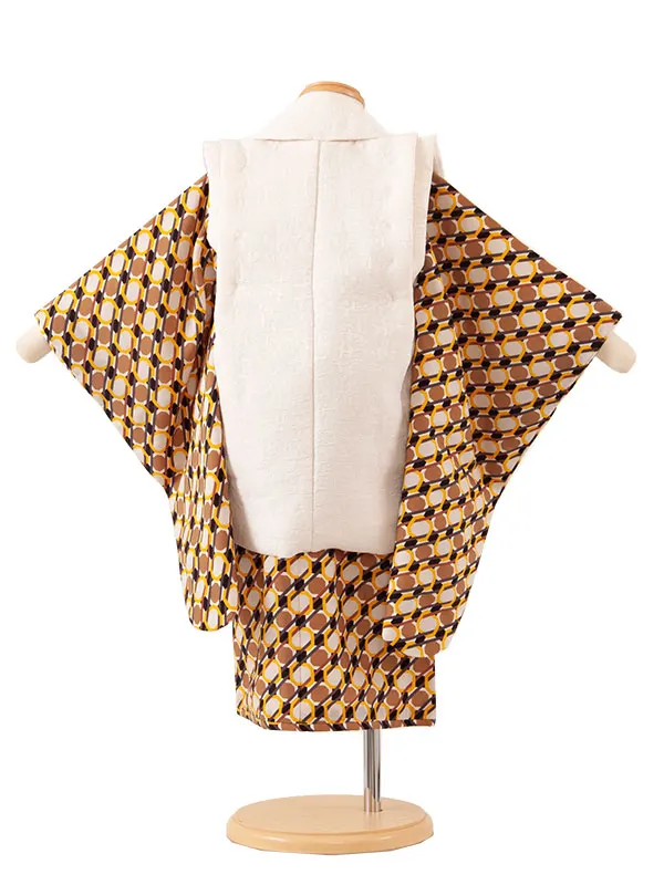 七五三レンタル（2歳男被布）2106 幾何学模様