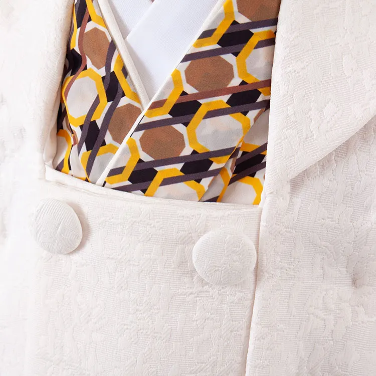 七五三レンタル（2歳男被布）2106 幾何学模様