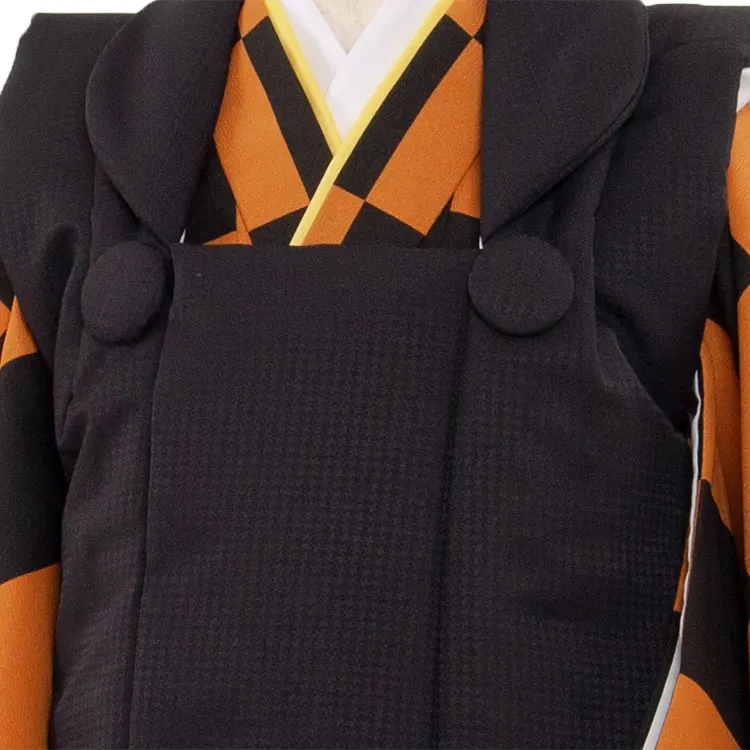 七五三レンタル（2歳男被布）2109　市松