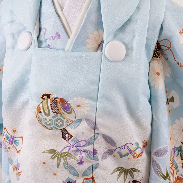 七五三レンタル （2歳男児被布）2150 パステルブルー 七宝 宝尽くし