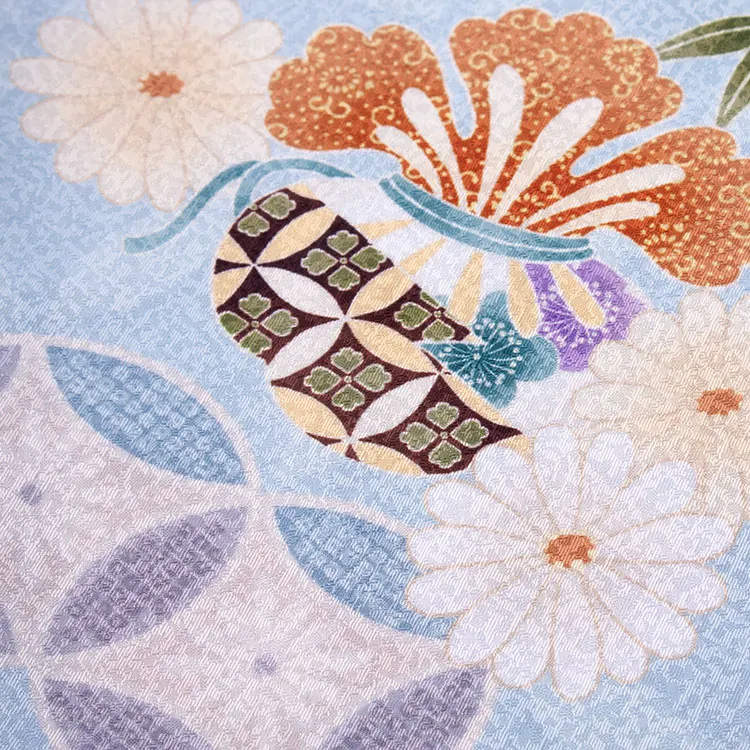 七五三レンタル （2歳男児被布）2150 パステルブルー 七宝 宝尽くし