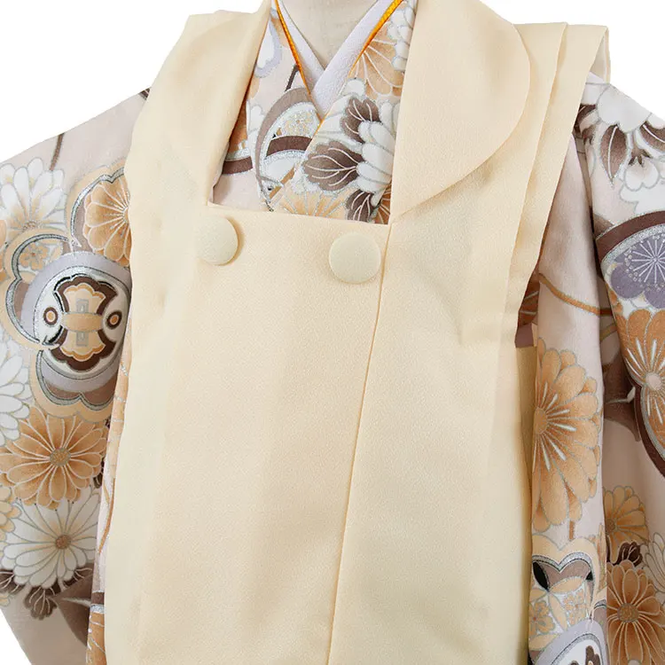 七五三レンタル （2歳男児被布）2157 クリーム×グレージュ 橘菊
