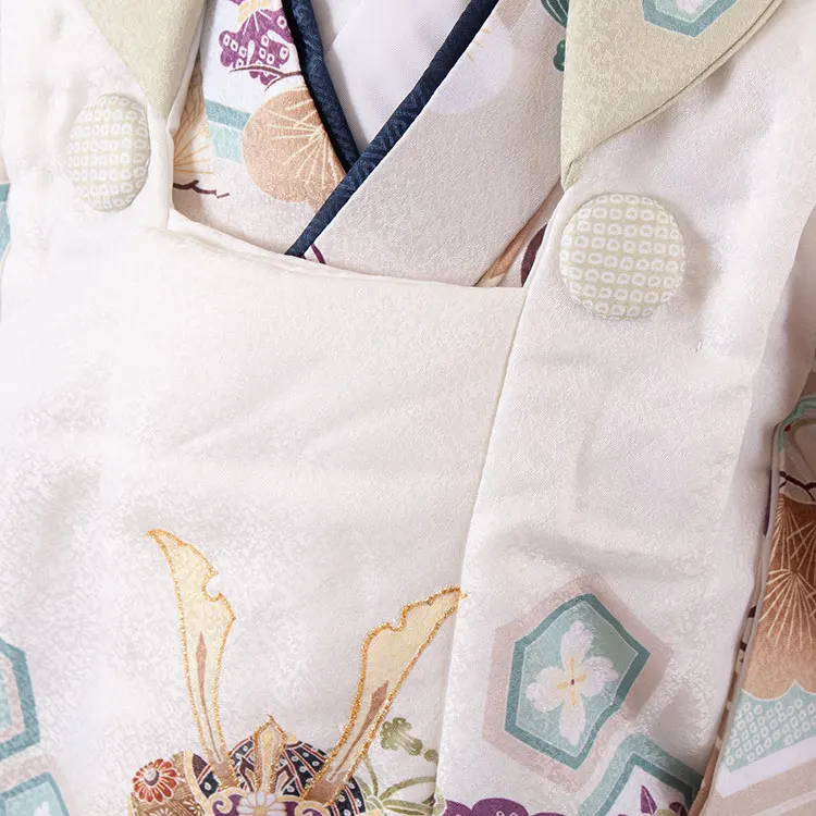 七五三（3歳男児被布）3A09 ベージュ 吉祥文様