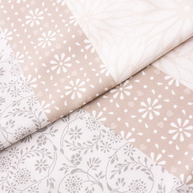 七五三レンタル （3歳男児被布）3A34 クリーム花柄×モダン柄