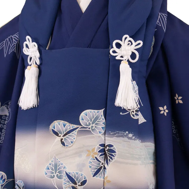 七五三レンタル （3歳男児被布）3A40 ネイビーブルー 葵