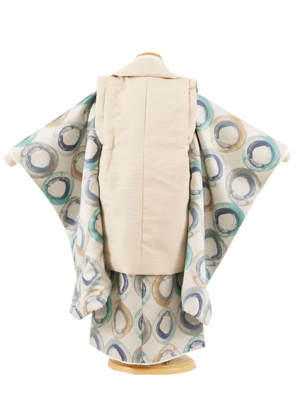 七五三レンタル （3歳男児被布）3A52 ベージュ ポッピンドーナツ