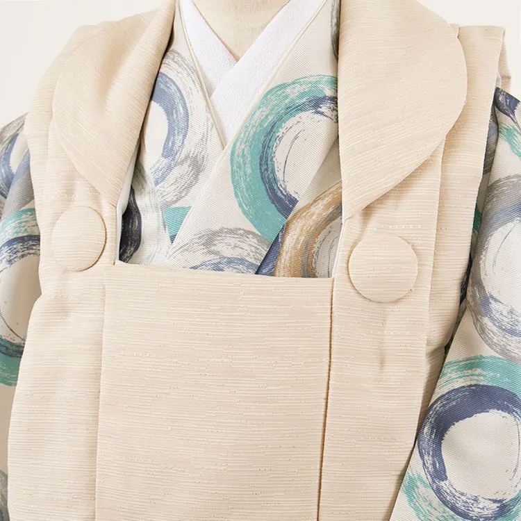 七五三レンタル （3歳男児被布）3A52 ベージュ ポッピンドーナツ