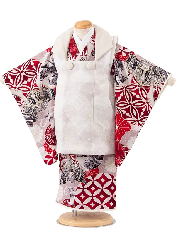 七五三レンタル （3歳男児被布）3A66 JAPANSTYLE 兜 矢羽根