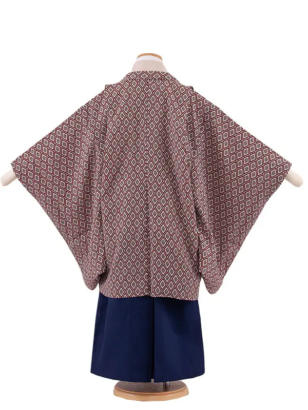 かんたん七五三 （5歳男袴）5748 幾何学模様