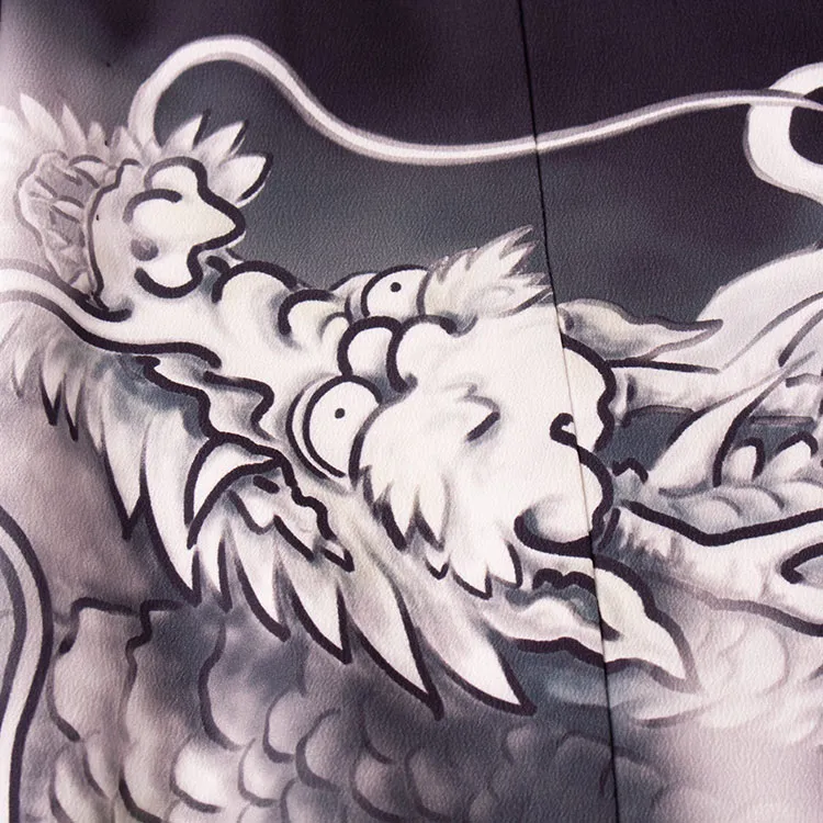 かんたん七五三 （5歳男袴）5850 黒ぼかし 龍