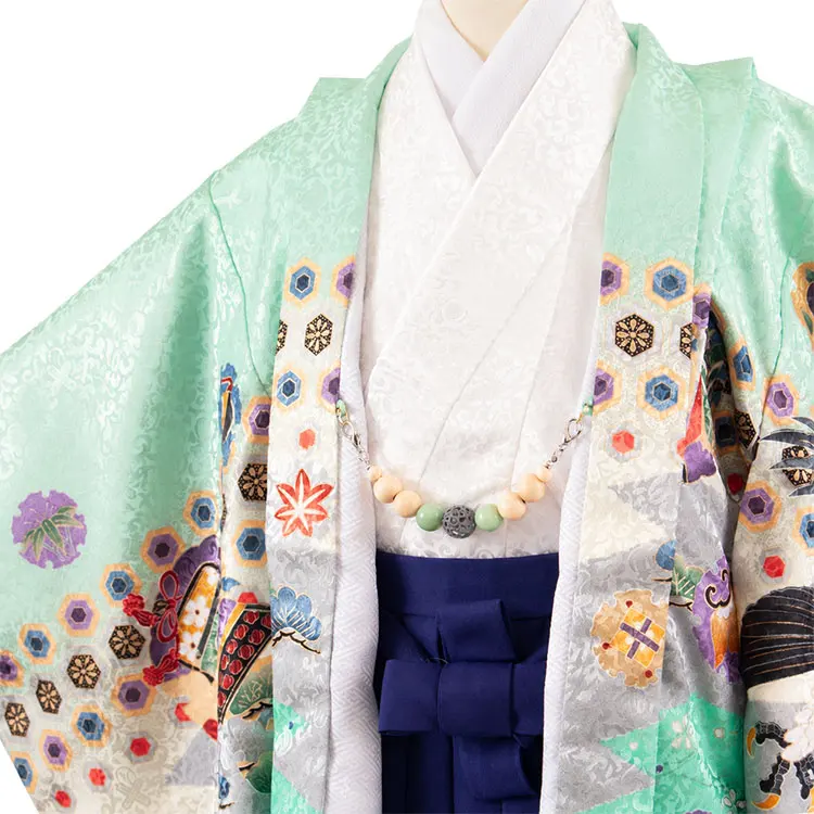 かんたん七五三 （5歳男袴）5985 パステルグリーン 鷹