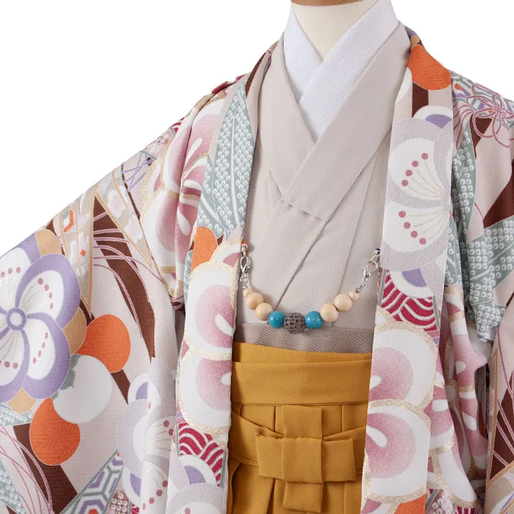かんたん七五三 （7歳男袴）7166 モカベージュ ねじり梅