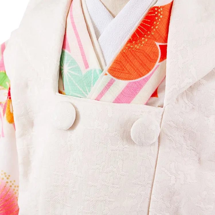 七五三レンタル （2歳女児被布）2209 アイボリー 梅 鞠