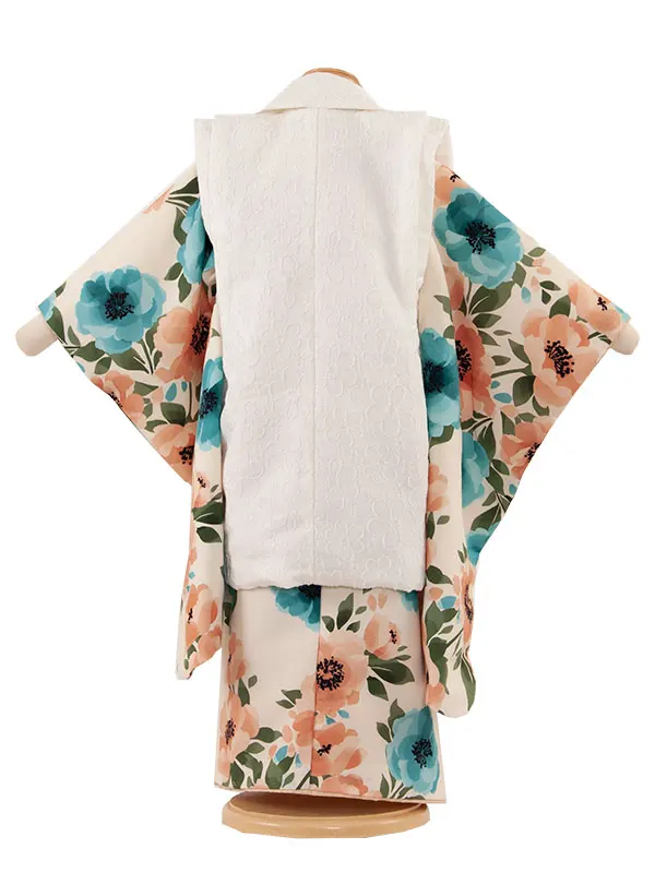 七五三(3歳女児被布) 3495 花わらべ×ラフィネココ