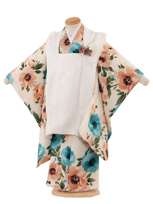 七五三(3歳女児被布) 3495 花わらべ×ラフィネココ