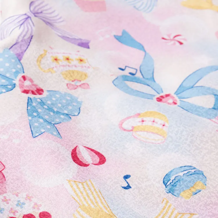 七五三レンタル （3歳女児被布）3559 白リボン ドット