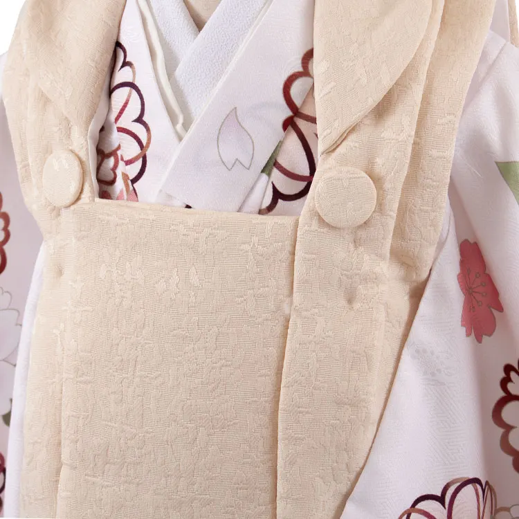七五三レンタル （3歳女児被布）3563 白地 桜