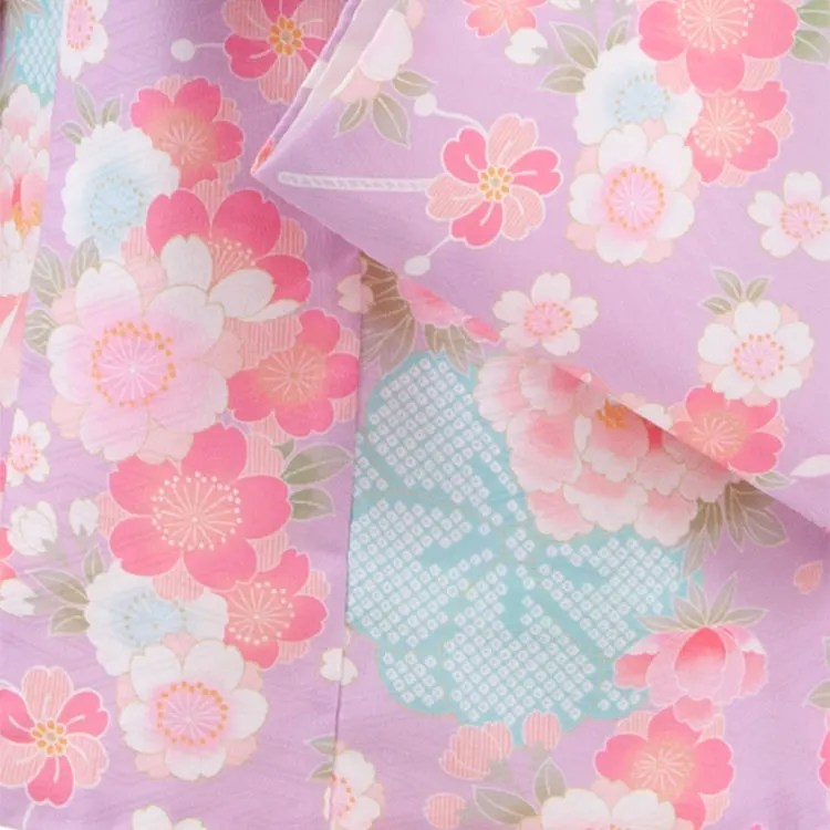 七五三レンタル （3歳女児被布）3571 梅疋田 藤 和花 式部浪漫