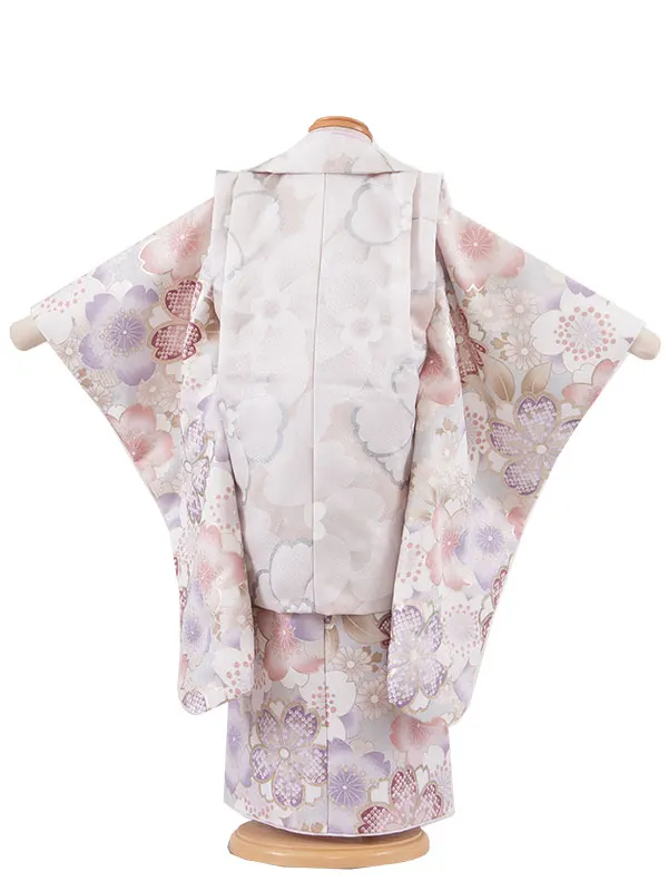 七五三レンタル （3歳女児被布）3577 水色 桜