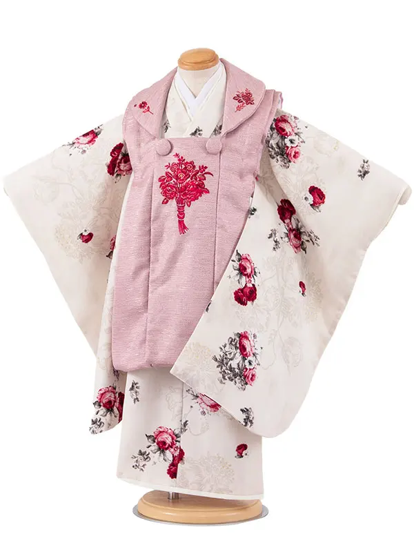 七五三レンタル （3歳女児被布）3618 JILLSTUART ピンク 薔薇