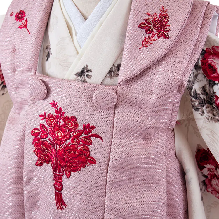 七五三レンタル （3歳女児被布）3618 JILLSTUART ピンク 薔薇