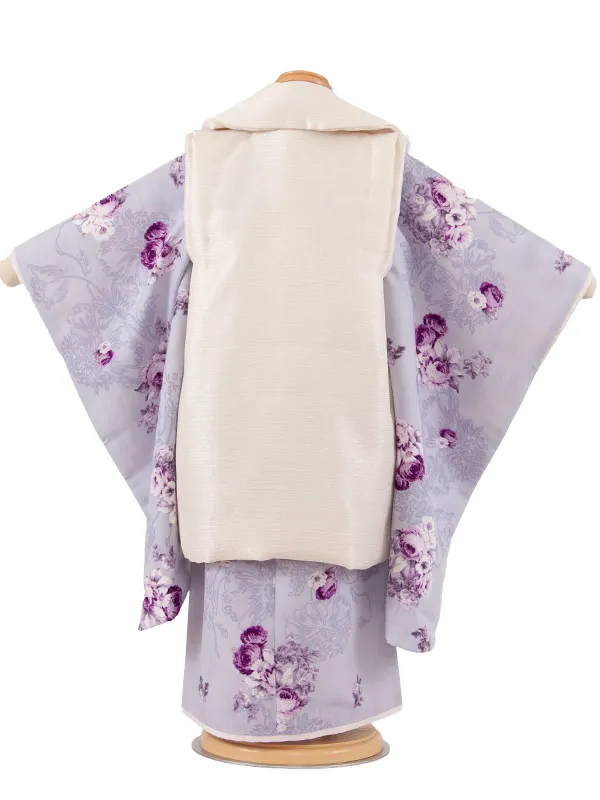 七五三レンタル （3歳女児被布）3619 JILL STUART 藤色 薔薇