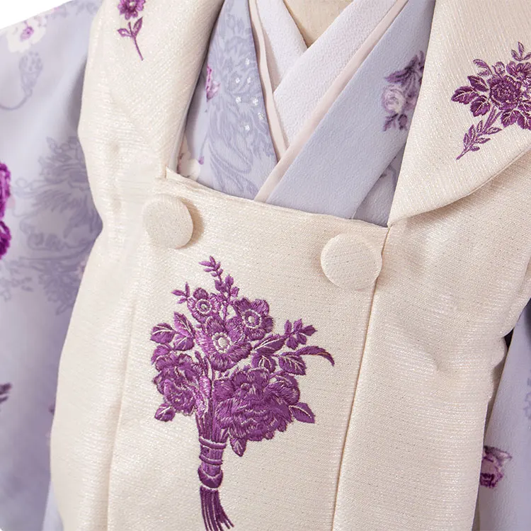 七五三レンタル （3歳女児被布）3619 JILL STUART 藤色 薔薇