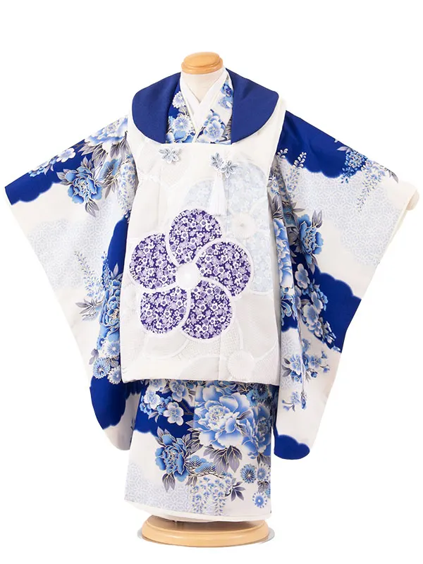 七五三レンタル （3歳女児被布）3622 JAPAN STYLE オフホワイト