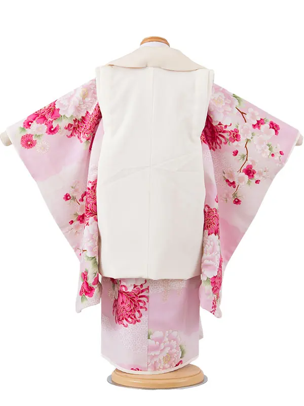 七五三レンタル （3歳女児被布）3623 JAPAN STYLE 薄ピンク