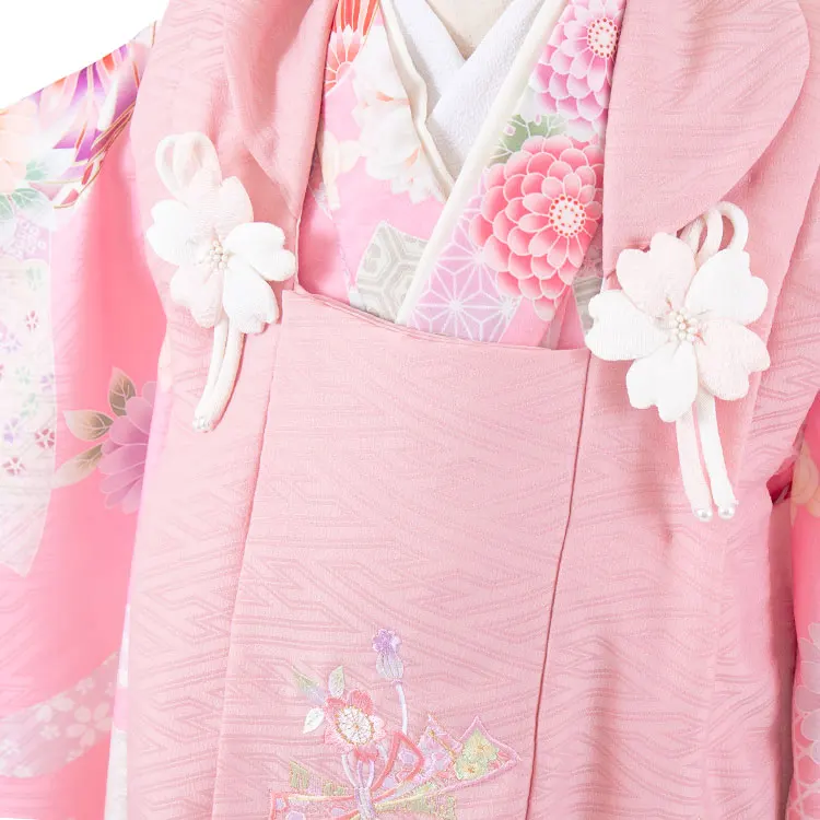 七五三レンタル （3歳女児被布）3635 式部浪漫 ピンク×ピンク 鞠