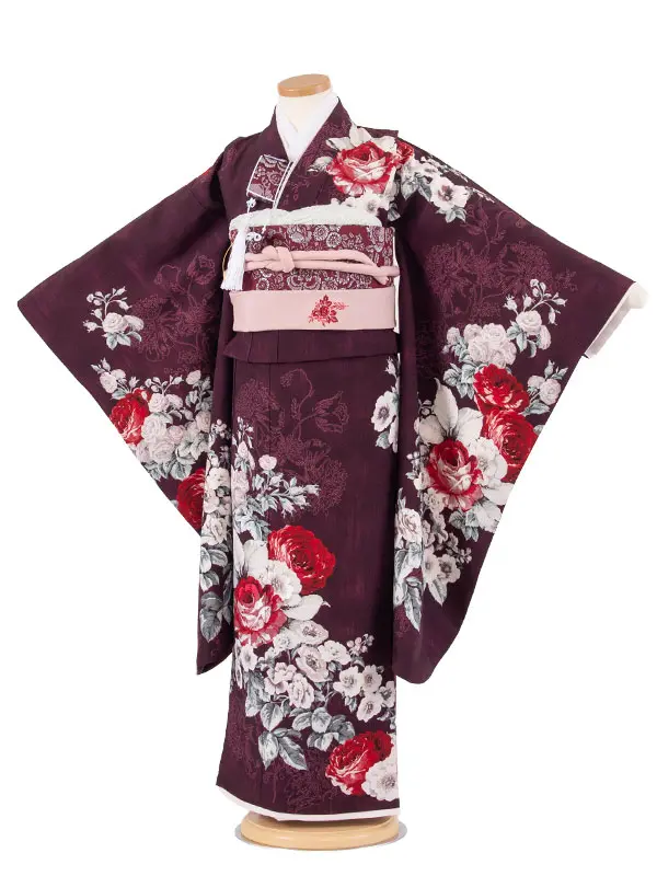 七五三レンタル（7歳女児結び帯） 7360 JILL STUART 薔薇